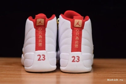 UNIVERSITY JORDAN 12 WHITE FIBA AIR RED 0819